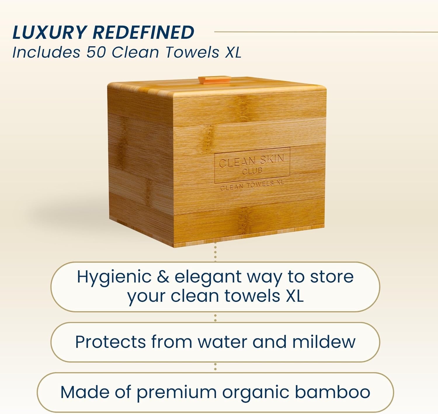 Luxe Bamboo Box with Cover